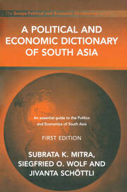 Cover: A Political and Economic Dictionary of South Asia